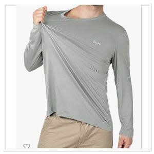 Tuna Fishing Men’s Long Sleeve Shirt UPF 50+ UV Sun Protection Quick Dry Grey
